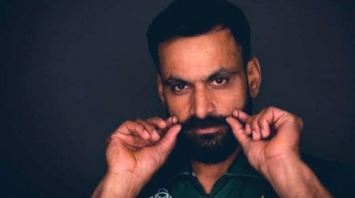 Mohammad Hafeez Shows Off Mustache Twirling Technique Cricket