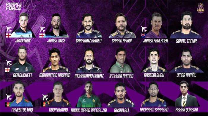 PSL 2022: Here's Quetta Gladiators squad for PSL 7 - Vimarsana News