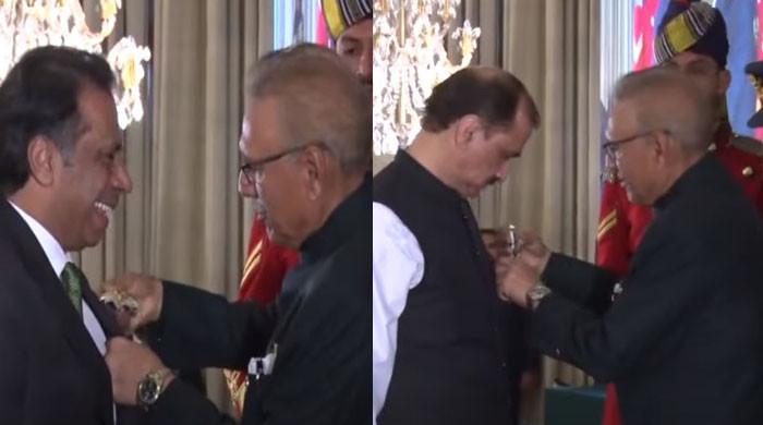 Squash legends Jahangir, Jansher receive highest civilian award