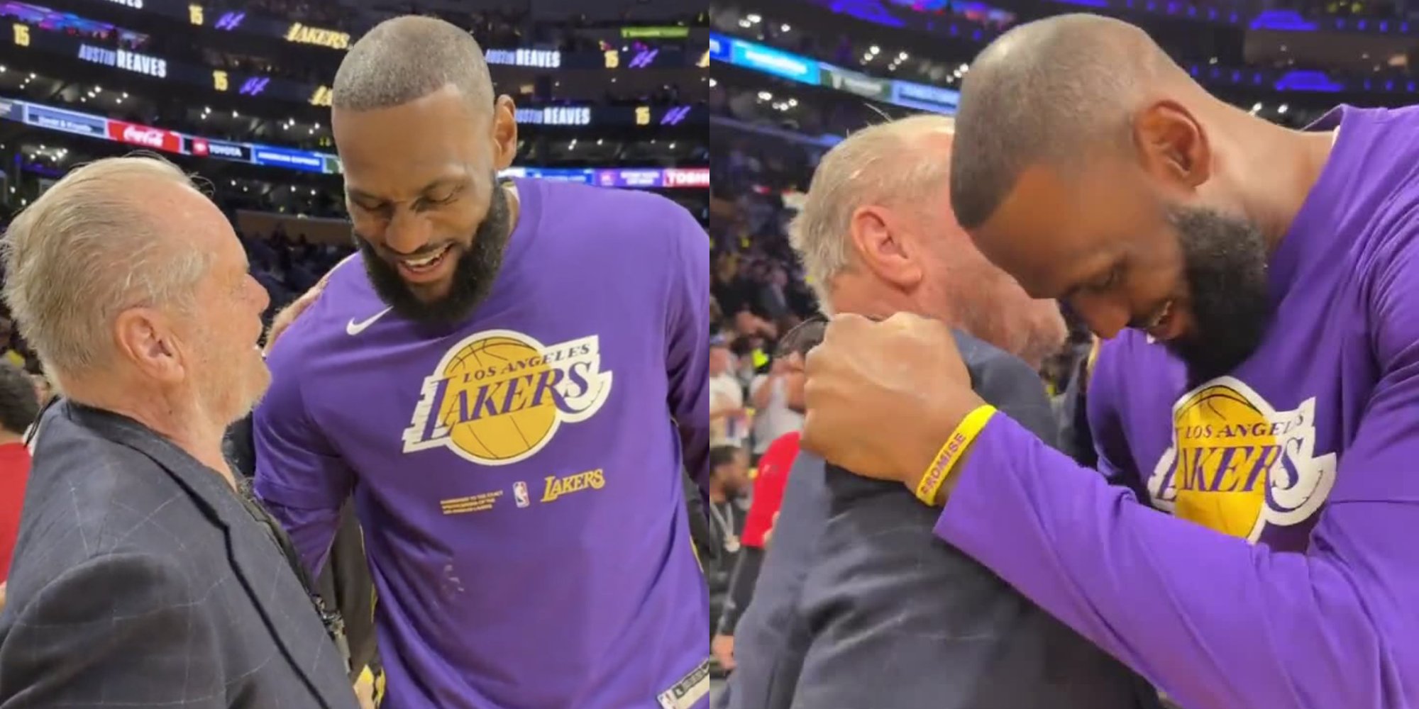 Heartfelt exchange between Jack Nicholson, LeBron James takes internet by storm - Basketball