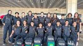 Pakistan women's football team leaves for Saudi Arabia to participate in six-nation tourney