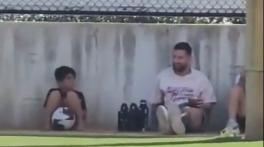 Lionel Messi watches son Thiago train with Inter Miami Academy