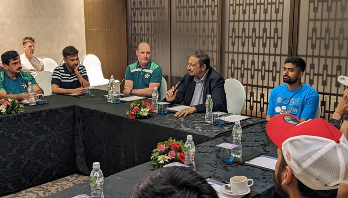 ICC World Cup 2023: Zaka Ashraf meets Pakistan team ahead of India game ...