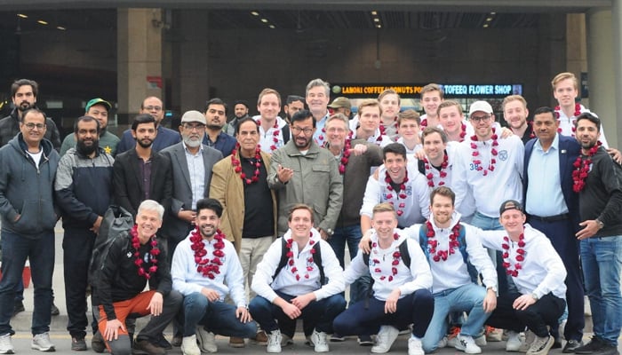 Pakistan: Dutch club team reaches Lahore 1 33472 7135737 updates - Pakistan: Dutch club team reaches Lahore - ISLAMABAD: Holland’s top hockey club Bully Men 1 became the first recognised international team to visit Pakistan in the last 21 years as the club team touched down in Lahore on Sunday morning.