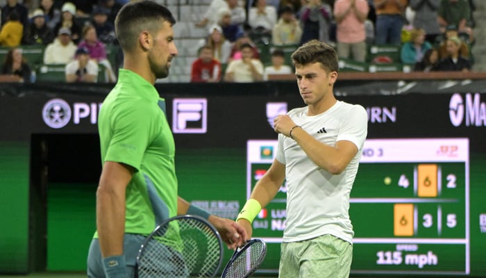 Indian Wells 2024 Luca Nardi stuns Novak Djokovic Tennis geosuper.tv