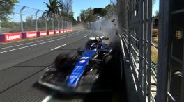 Australian GP: Albon suffers heavy crash as Ferrari's Leclerc registers fastest lap in practice 
