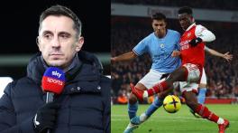 Premier League: Gary Neville makes stark prediction for Man City vs Arsenal