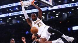LeBron James shines as Lakers ease past Nets