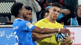 Cristiano Ronaldo shown red card during Al-Nassr vs Al-Hilal