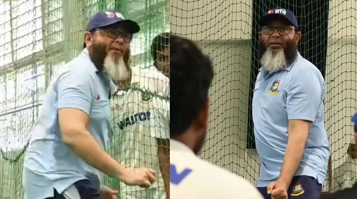 WATCH: Mushtaq Ahmed engages with young spinners in Bangladesh