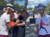 WATCH: Djokovic wears helmet after getting hit by water bottle