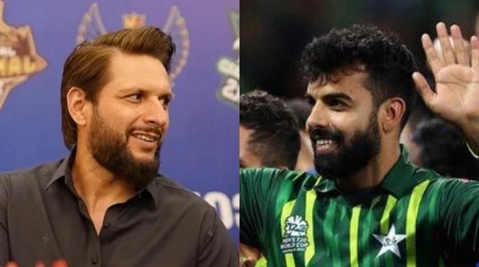 Shahid Afridi questions Shadab Khan's inclusion in Pakistan's squad