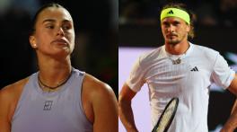 Italian Open: Aryna Sabalenka, Alexander Zverev fall short of semis