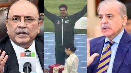 President Zardari, PM Shehbaz laud Arshad Nadeem for Asian Athletics glory