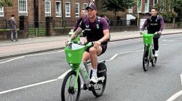 WATCH: England players reach The Oval on bicycles for third West Indies ODI