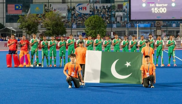 Pakistan: Dominant Pakistan thrash Sri Lanka in U-18 Hockey Asia Cup 1 46128 3912056 updates - Pakistan: Dominant Pakistan thrash Sri Lanka in U-18 Hockey Asia Cup - CHINA: Pakistan’s under-18 men’s hockey team secured another emphatic victory in the Men’s U18 Asia Cup 2025, defeating Sri Lanka 9-0 in their second Group A match at the Dazhou National Hockey Training Centre in Dazhou.