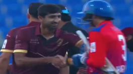 WATCH: Harbhajan shakes hands with Dahani after Abu Dhabi T10 match