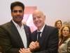 Arshad Nadeem meets FIFA President Gianni Infantino in Dubai