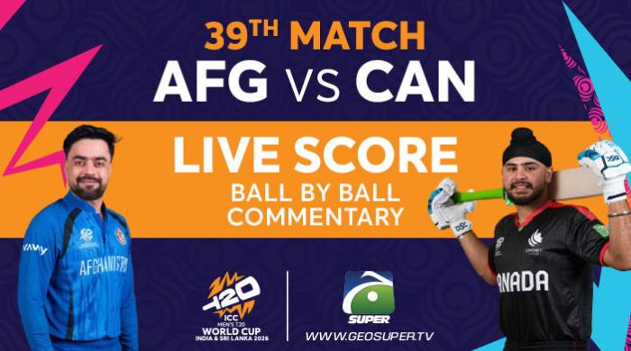 Afghanistan vs Canada Live Score, T20 World Cup 2026, AFG vs CAN Match 39 Afghanistan vs Canada Live Score, T20 World Cup 2026, AFG vs CAN Match 39