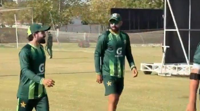 Pakistan team is training ahead of Bangladesh ODI