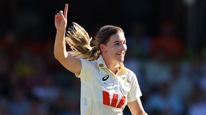 Sutherland scored 4 to give Australia a brilliant start in the only Test against India