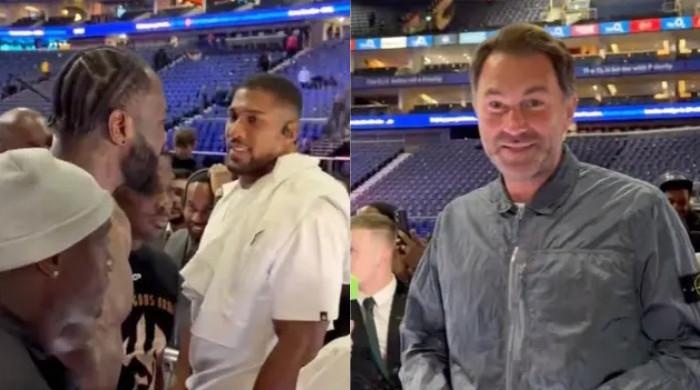 Eddie Hearn reacts to Deontay Wilder's challenge to Anthony Joshua