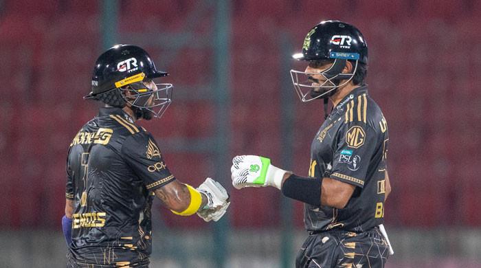 PSL 11: Peshawar Zalmi piled up 246-3 against Karachi Kings. PSL 11: Peshawar Zalmi piled up 246-3 against Karachi Kings.