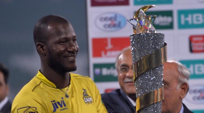 Darren Sammy reacts after Zalmi beat Kingsmen to win second PSL title
