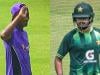 Shoriful Islam salutes Babar Azam during training ahead of first Test