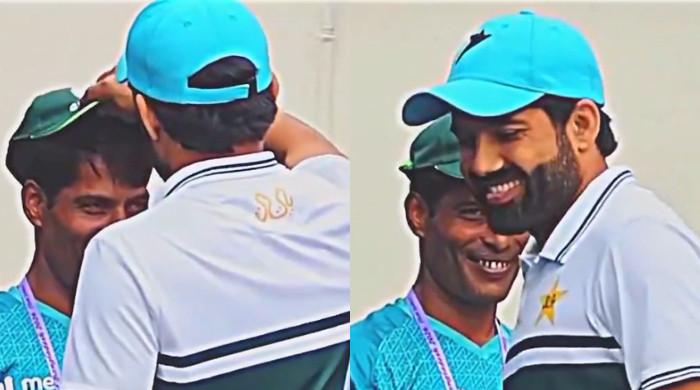 WATCH: Mohammad Rizwan presents cap to Bangladeshi staff boy
