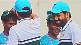 WATCH: Mohammad Rizwan presents cap to Bangladeshi staff boy