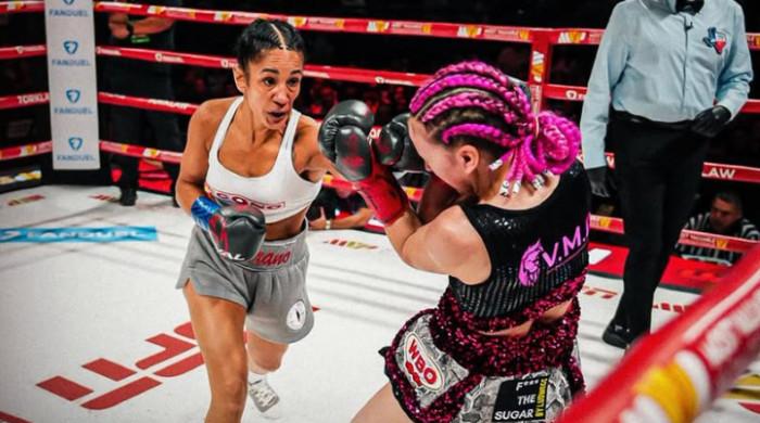 Amanda Serrano equals women’s boxing knockout record with stoppage