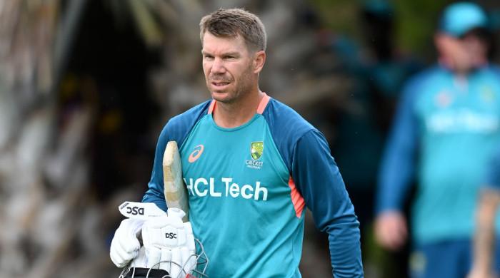 David Warner reacts to Arafat Minhas' ODI debut against Australia