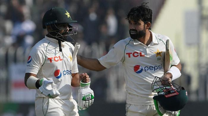 Mohammad Rizwan, Saud Shakeel engage in net training to make fitness easier