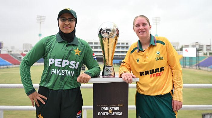 The trophy for the U19 Women’s T20 series between Pakistan and South Africa has been released The trophy for the U19 Women’s T20 series between Pakistan and South Africa has been released