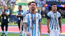 Lionel Messi in tears as Argentina fall to Spain in World Cup final