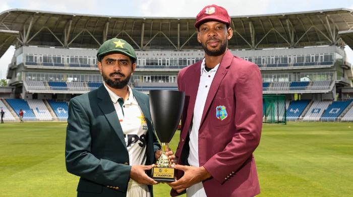 West Indies-Pakistan Test Series Trophy Released West Indies-Pakistan Test Series Trophy Released