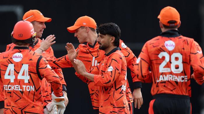 The Hundred Thriller stars Abrar Ahmed as Sunrisers Leeds beat Southern Braves. The Hundred Thriller stars Abrar Ahmed as Sunrisers Leeds beat Southern Braves.