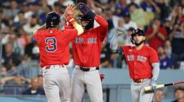 Red Sox hit four homers to sweep Dodgers