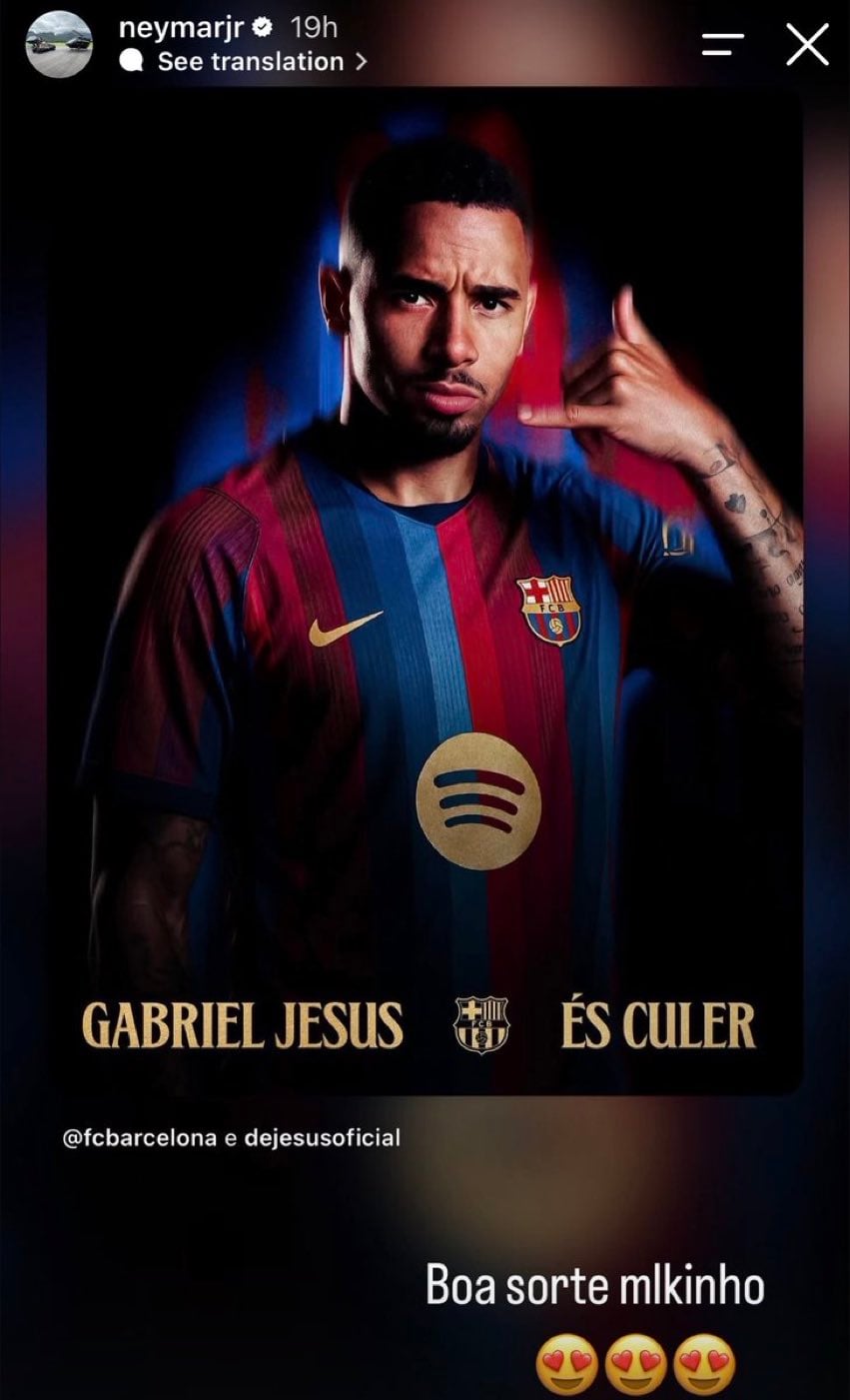 neymar-jr-sends-message-to-brazil-teammate-jesus-after-barcelona-move