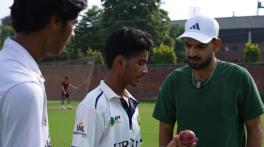 Haris, Shaheen and Nawaz mentor schoolchildren at NCA coaching clinic