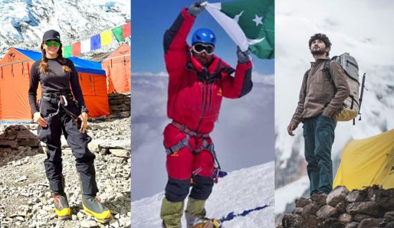 Pakistan kay 3 mountaineers mount manaslu sar karnay ko tayyar