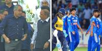 cricket falls victim to politics again indian womens team refuses to accept trophy from mohsin naqvi